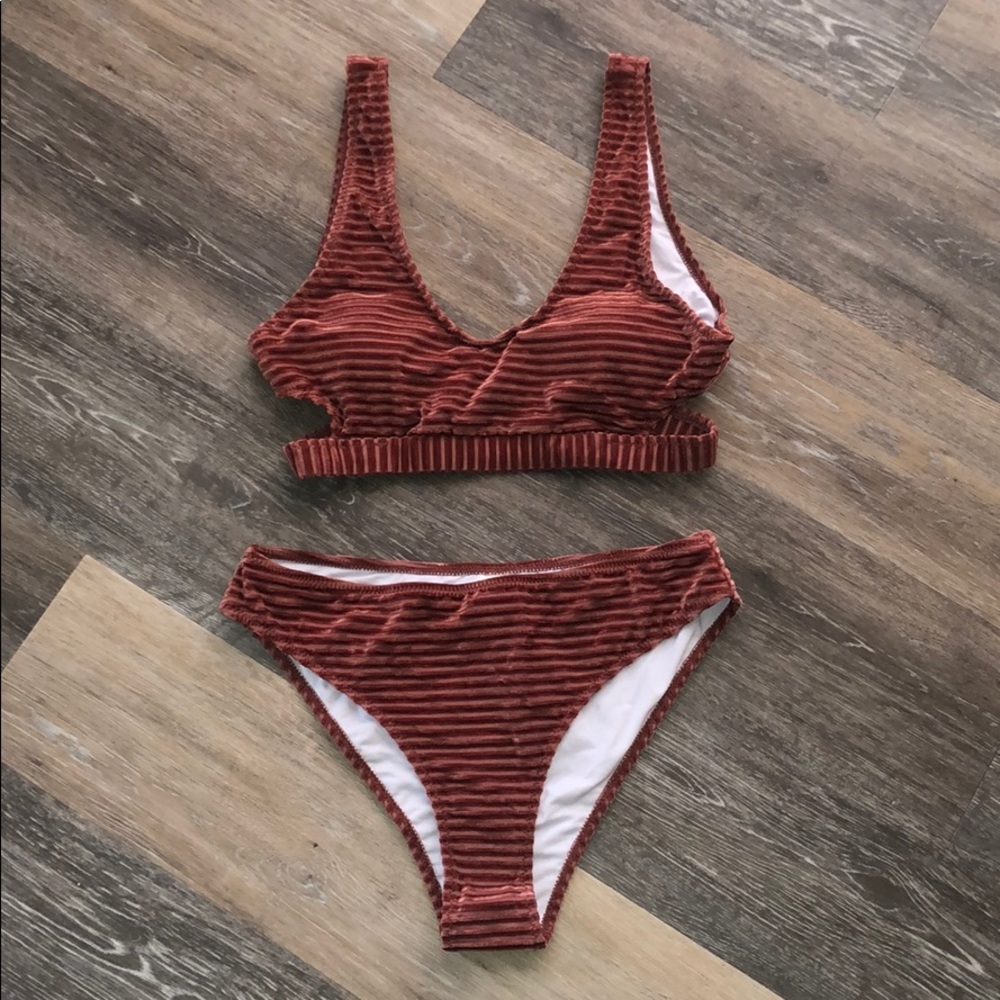 Velour bikini. Never worn.